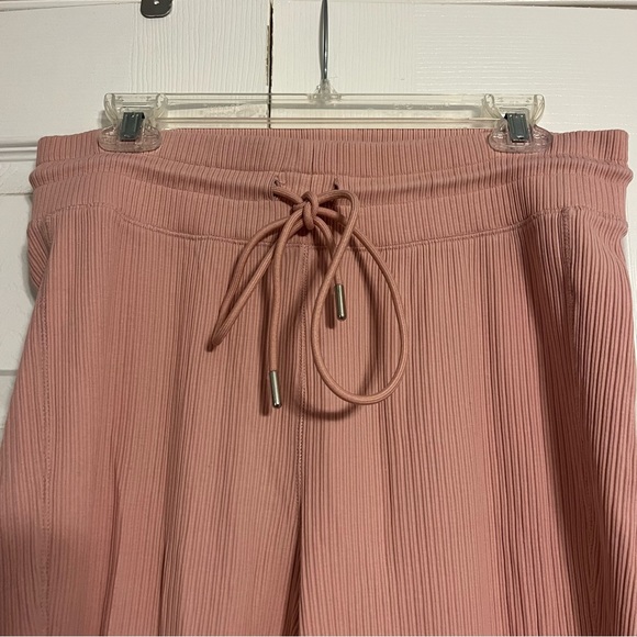 Anthropologie Daily Practice Ribbed Pink Joggers - Picture 4 of 5